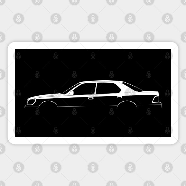 Lexus LS 400 (XF20) Silhouette Magnet by Car-Silhouettes